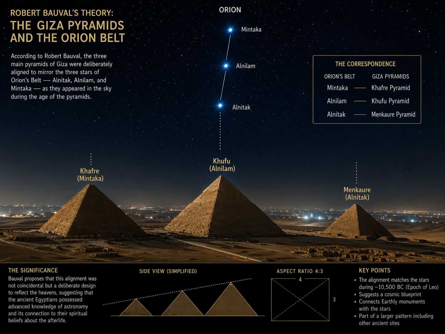 robert bauval theory of giza pyramids